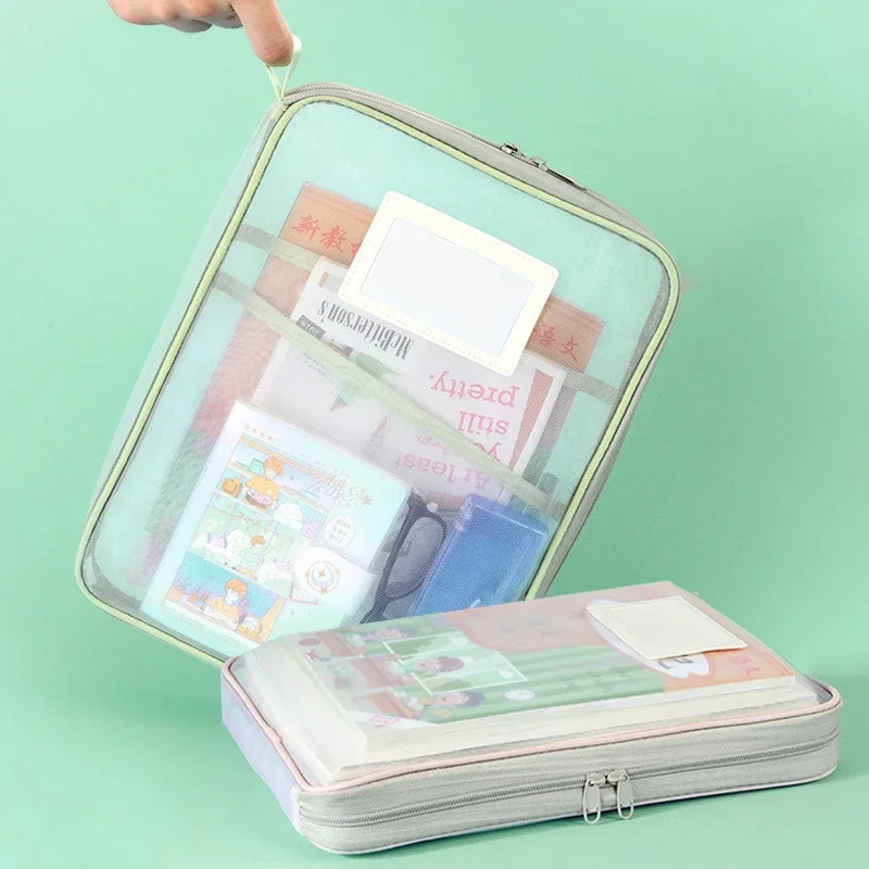 A4 투명 메쉬 지퍼 문서 가방 L자형 파일 폴더 학생 - Document Scanner Portable 리뷰 및 가격