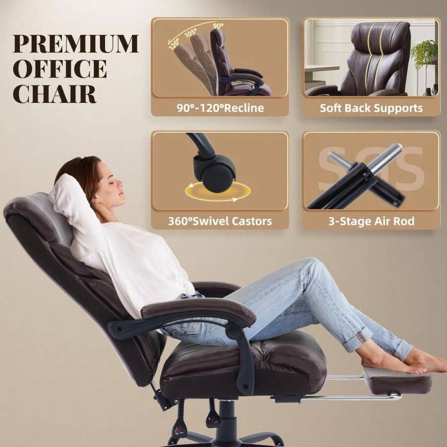 사무용 의자, 등받이가 높은 컴퓨터 의자, 인체공학적  - Ergonomic Office Chair 리뷰 및 가격
