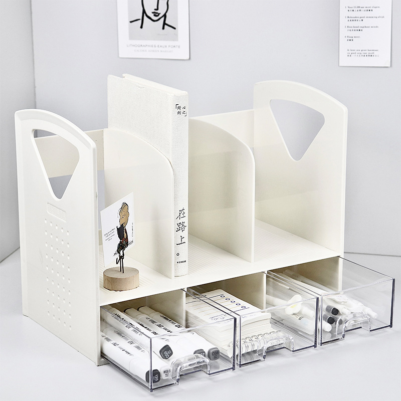 서랍이 있는 공간 절약형 북엔드 데스크탑 스토리지 랙  - Document Holder Stand 리뷰 및 가격