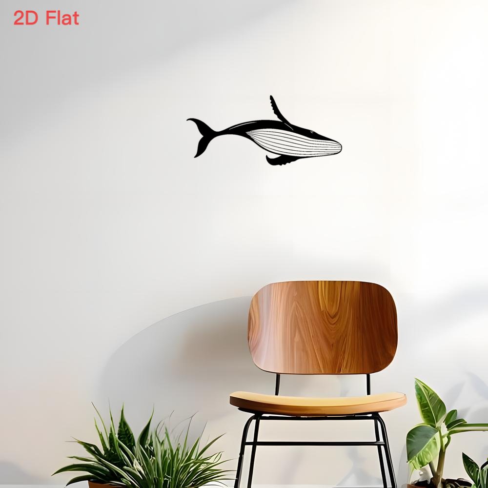 웅장한 고래 금속 벽 장식 레이저 커팅 단조 철제 2D - Home Office Or 리뷰 및 가격